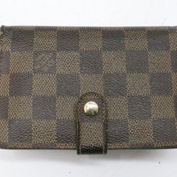 Louis Vuitton 2005 Damier Ebene Porte Monnaie Billets Viennois - Picture 1 of 16